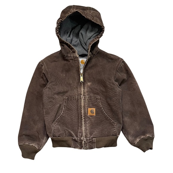 Carhartt Other - Carhartt Hooded Workwear Coat Brown Winter